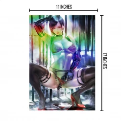 Mily Lifestyle Resident Evil Ada Wong Pin Up "11 X 17" Metallic Glossy Art Print