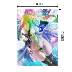 Mily Pokemon Hex Maniac Pin Up "11 X 17" Metallic Glossy Art Print