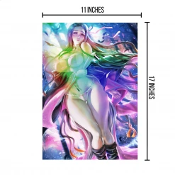 Mily Demon Slayer Nezuko Kamado Pin Up "11 X 17" Metallic Glossy Art Print Lifestyle