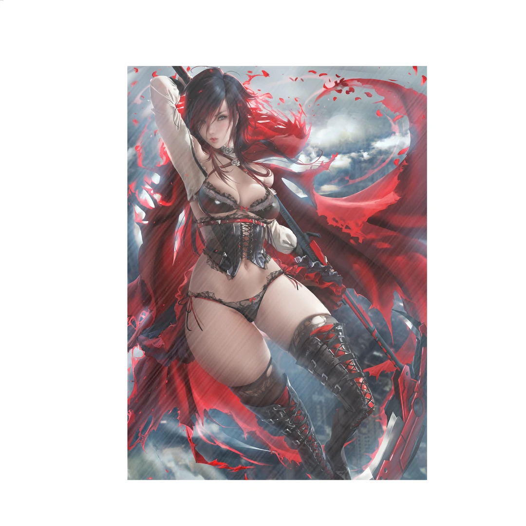 Mily RWBY Ruby Rose Pin Up "11 X 17" Aluminum Art Print Lifestyle 3 Mily RWBY Ruby Rose Pin Up "11 X 17" Aluminum Art Print Lifestyle