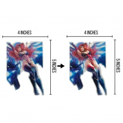 Mily League Of Legends Gun Goddess Miss Fortune Lenticular Sticker