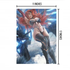 Mily League Of Legends Gun Goddess Miss Fortune Pin Up "11 X 17" Aluminum Art Print Lifestyle 8 Mily League Of Legends Gun Goddess Miss Fortune Pin Up
