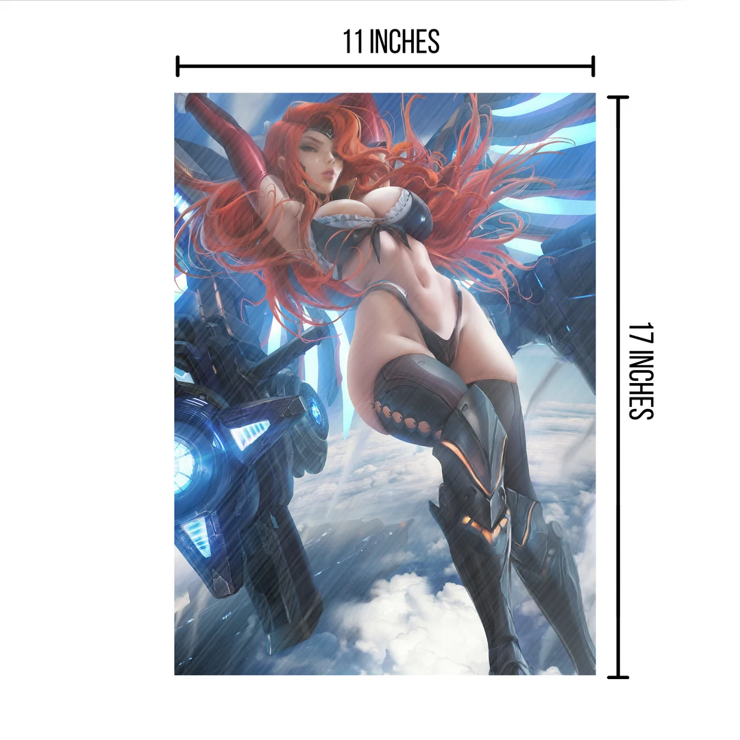 Mily League Of Legends Gun Goddess Miss Fortune Pin Up "11 X 17" Aluminum Art Print Lifestyle 5 Mily League Of Legends Gun Goddess Miss Fortune Pin Up "11 X 17" Aluminum Art Print Lifestyle