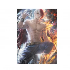 Mily My Hero Academia Shoto Todoroki Pin Up "11 X 17" Aluminum Art Print
