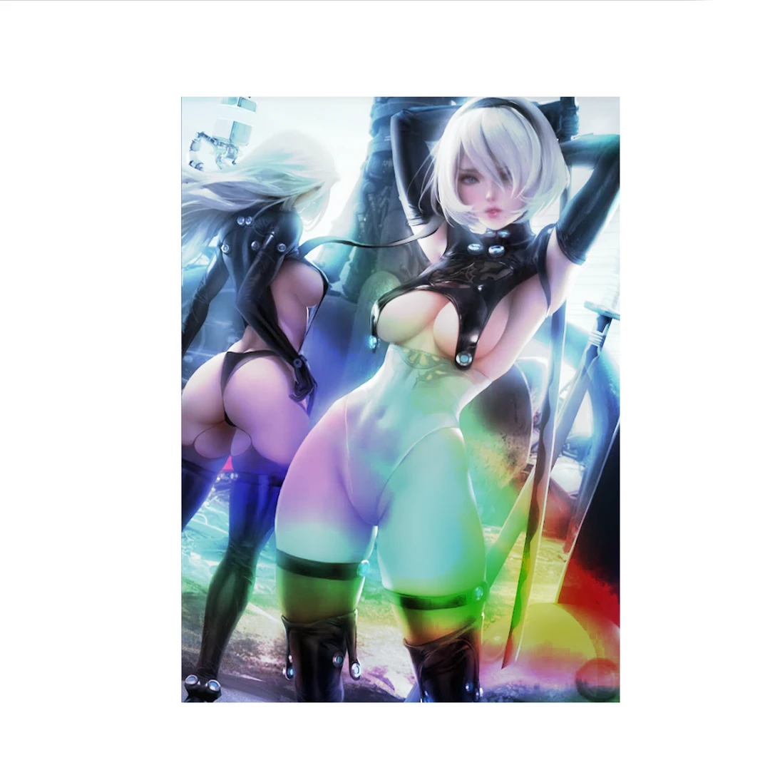 Mily Lifestyle NieR × Gantz Crossover A2 & 2B Ver. 2 "11 X 17" Metallic Glossy Art Print 3 Mily Lifestyle NieR × Gantz Crossover A2 & 2B Ver. 2 "11 X 17" Metallic Glossy Art Print