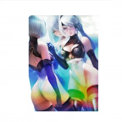 Mily NieR:Automata 2B& A2 Reflection "11 X 17" Metallic Glossy Art Print