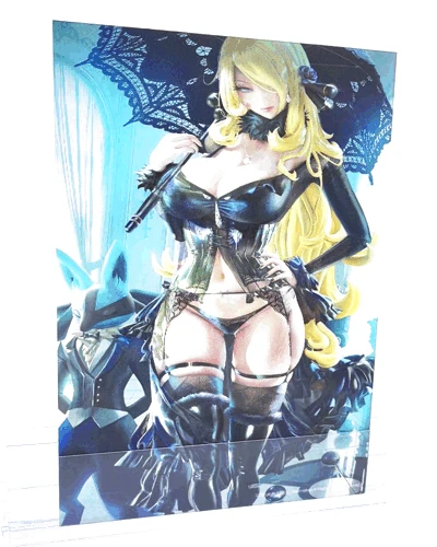 Mily Pokemon Cynthia "5 X 7" Lenticular 3D Art Print 3 Mily Pokemon Cynthia "5 X 7" Lenticular 3D Art Print