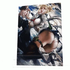 Mily My Hero Academia Toga & Camie "5 X 7" Lenticular 3D Art Print Lifestyle