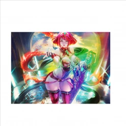 Mily Lifestyle Xenoblade Chronicles Pyra Pin Up "5 X 7" Metallic Glossy Art Print