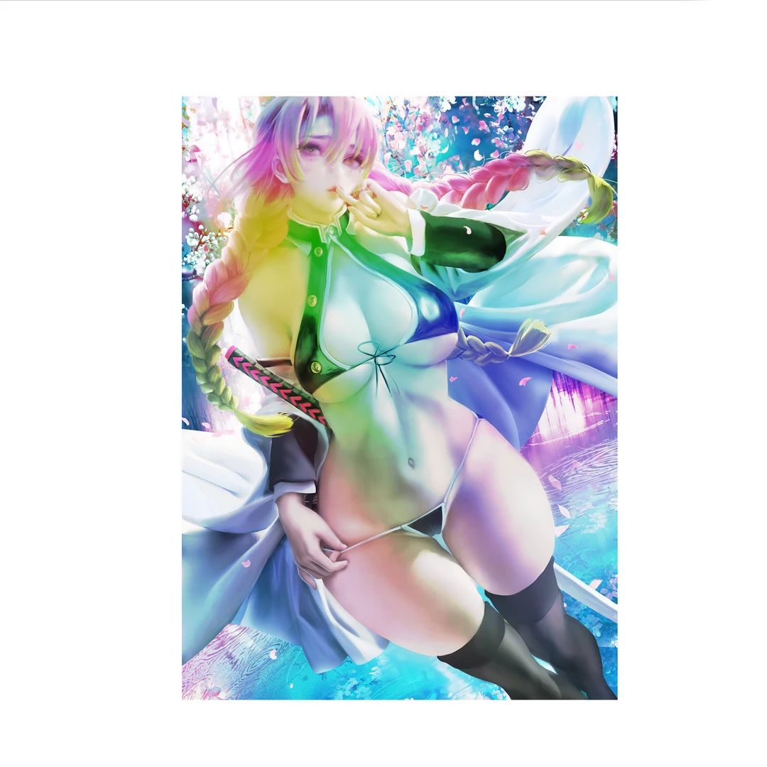 Mily Demon Slayer Mitsuri Kanroji Pin Up "5 X 7" Metallic Glossy Art Print 3 Mily Demon Slayer Mitsuri Kanroji Pin Up "5 X 7" Metallic Glossy Art Print