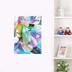 Mily Demon Slayer Mitsuri Kanroji Pin Up "5 X 7" Metallic Glossy Art Print 7 Mily Demon Slayer Mitsuri Kanroji Pin Up