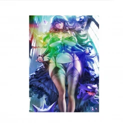 Mily Pokemon Hex Maniac Pin Up "5 X 7" Metallic Glossy Art Print