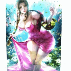 Mily Lifestyle Final Fantasy Aerith Gainsborough "5 X 7" Lenticular 3D Art Print