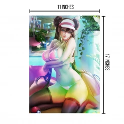 Mily Lifestyle Pokemon Rosa Pin Up Ver. 2 "11 X 17" Metallic Glossy Art Print