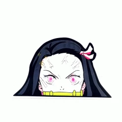 Mily Demon Slayer Nezuko Peeker Lenticular Sticker Home Décor