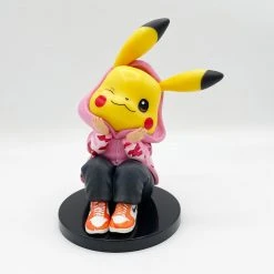 Mily Pokemon Pink Hooded Pikachu Figure Figures