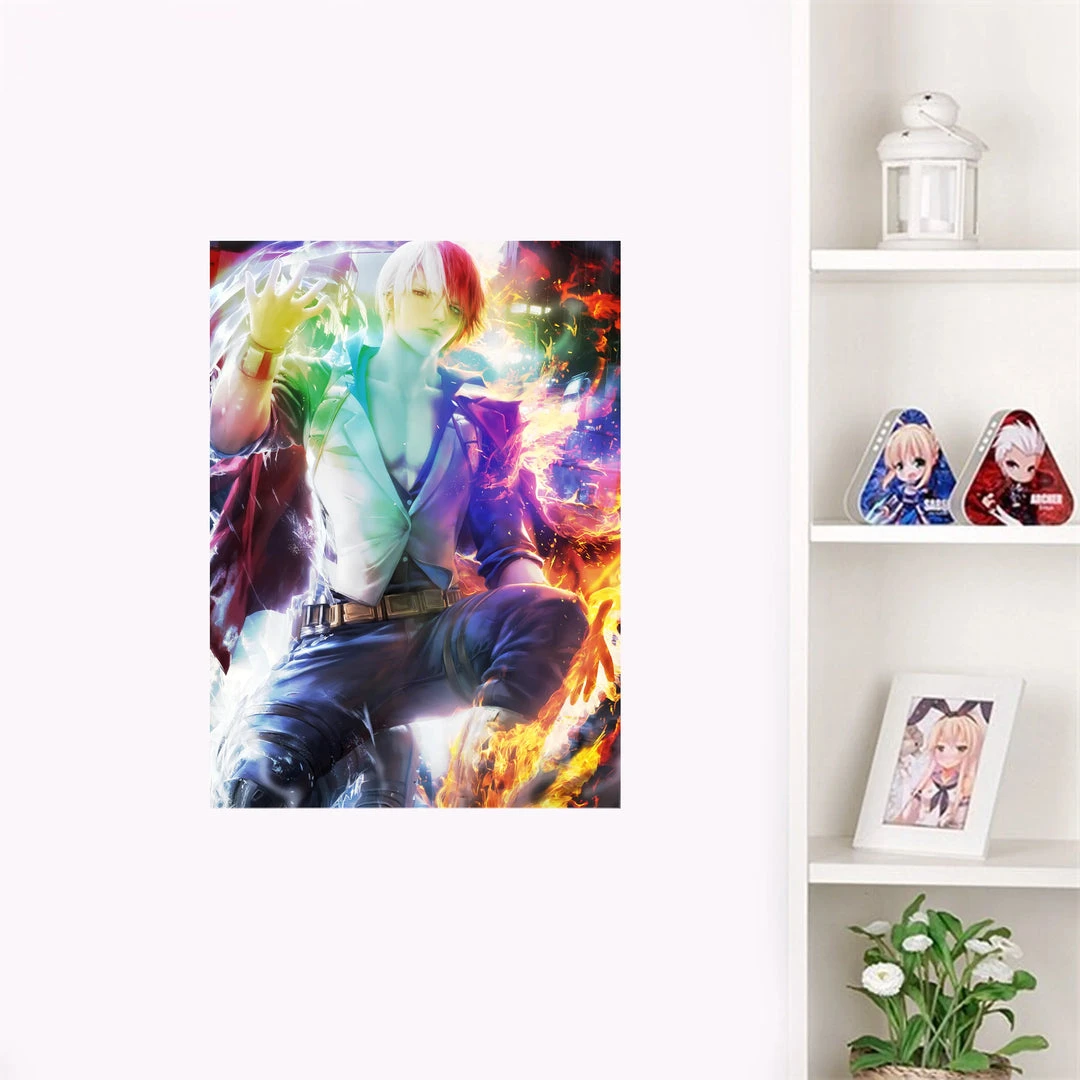 Mily My Hero Academia Shoto Todoroki "5 X 7" Metallic Glossy Art Print 5 Mily My Hero Academia Shoto Todoroki "5 X 7" Metallic Glossy Art Print