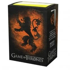 GTS TCG Supplies DRAGON SHIELD SLEEVES: BRUSHED ART: GOT HOUSE LANNISTER