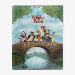 Hot Topic Winnie The Pooh Group Bridge Throw Blanket