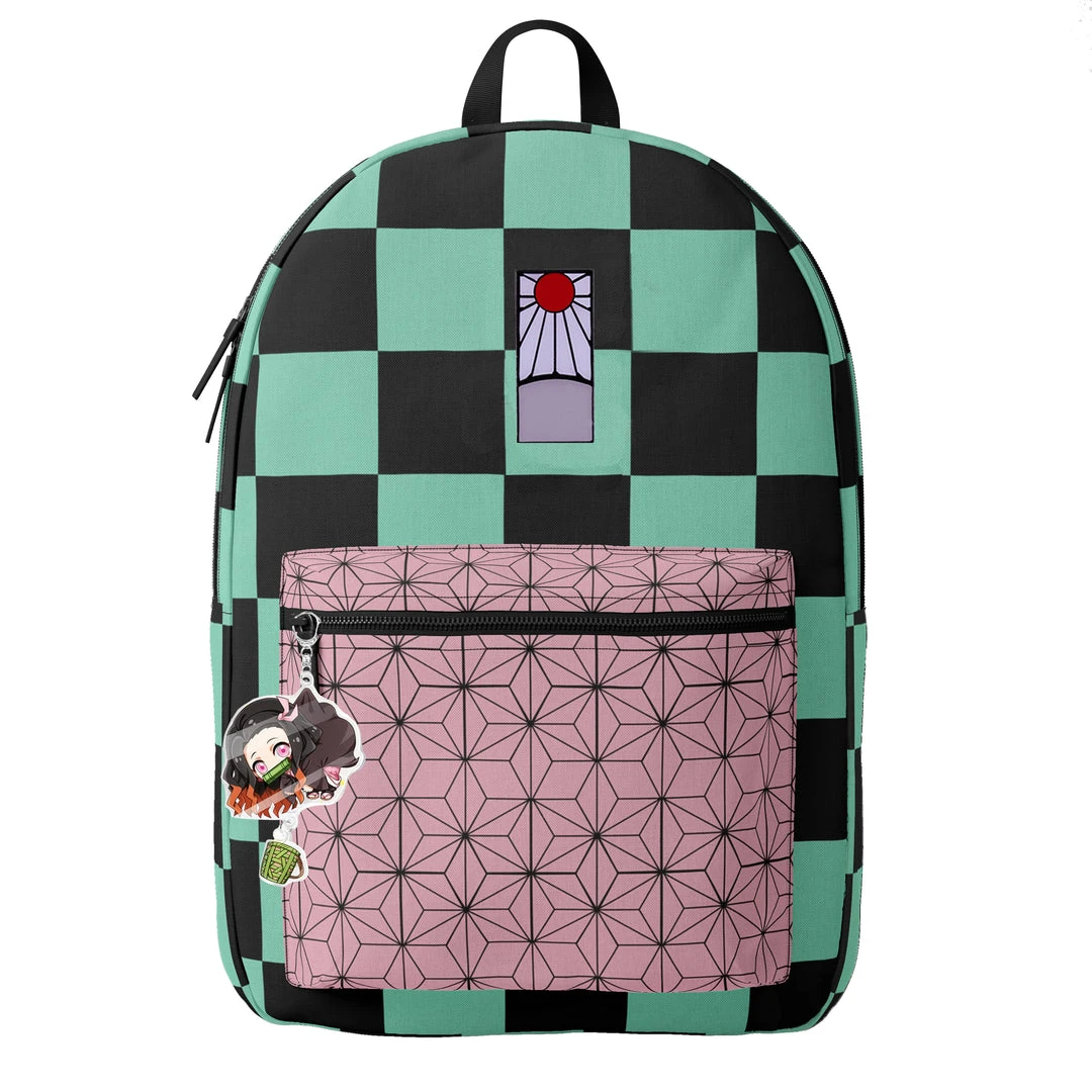 Mily Demon Slayer Tanjiro And Nezuko Haori Mini Backpack 3 Mily Demon Slayer Tanjiro And Nezuko Haori Mini Backpack