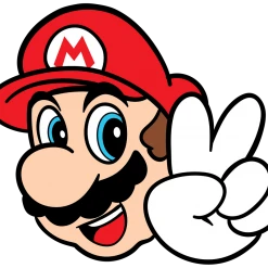 Mily Home Décor Super Mario Bros. Mario Peace Sticker