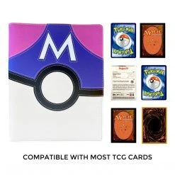 Mily Totem World Master Ball Stitched Poke Ball Theme 9-Pocket Binder