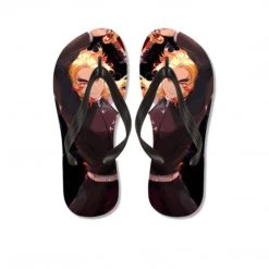 Mily Demon Slayer Kyojuro Rengoku Flip Flops Apparel