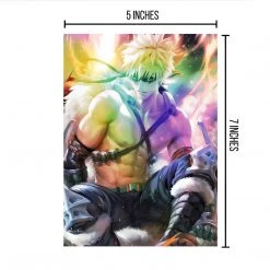 Mily My Hero Academia Katsuki Bakugo "5 X 7" Metallic Glossy Art Print