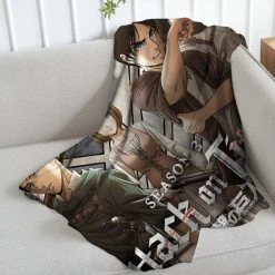 Mily Attack On Titan Season 3 Throw Blanket Lifestyle 9 Mily Attack On Titan Season 3 Throw Blanket Lifestyle