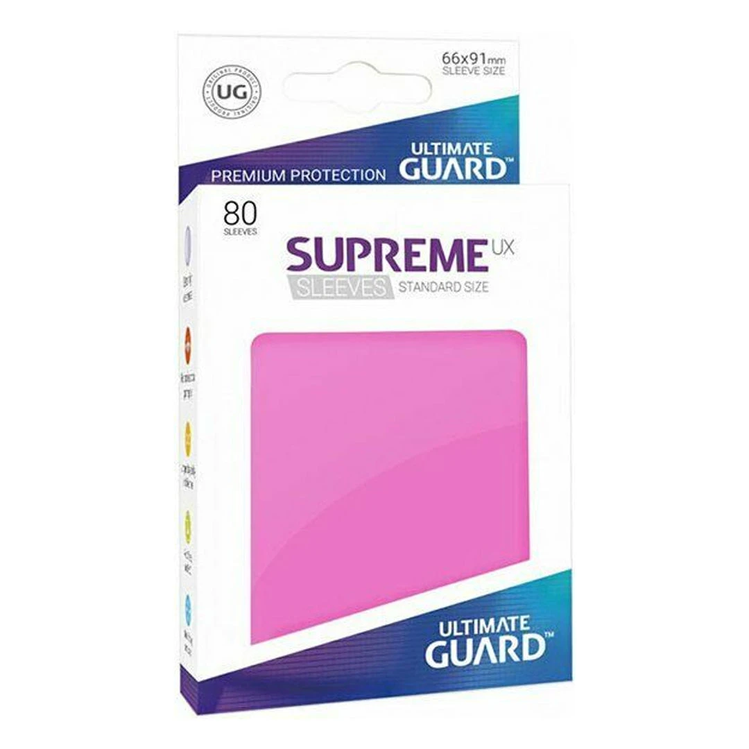 GTS Ultimate Guard Supreme Hot Pink Card Sleeves - 80ct TCG Supplies 3 GTS Ultimate Guard Supreme Hot Pink Card Sleeves - 80ct TCG Supplies