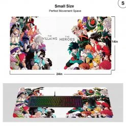 Mily TCG Supplies My Hero Academia Villains VS Heroes Playmat