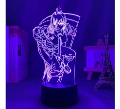 Mily Chainsaw Man Power Acrylic LED Lamp Figures
