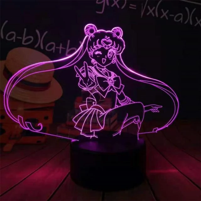 Mily Sailor Moon Peace Acrylic LED Lamp 3 Mily Sailor Moon Peace Acrylic LED Lamp