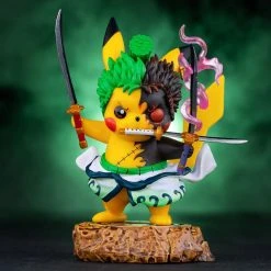 Mily Pokemon × One Piece Zoro Pikachu Enma Haki 3rd Party Figure Figures