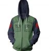 Mily Apparel Naruto Kakashi Hatake Jonin Zip Up Hoodie