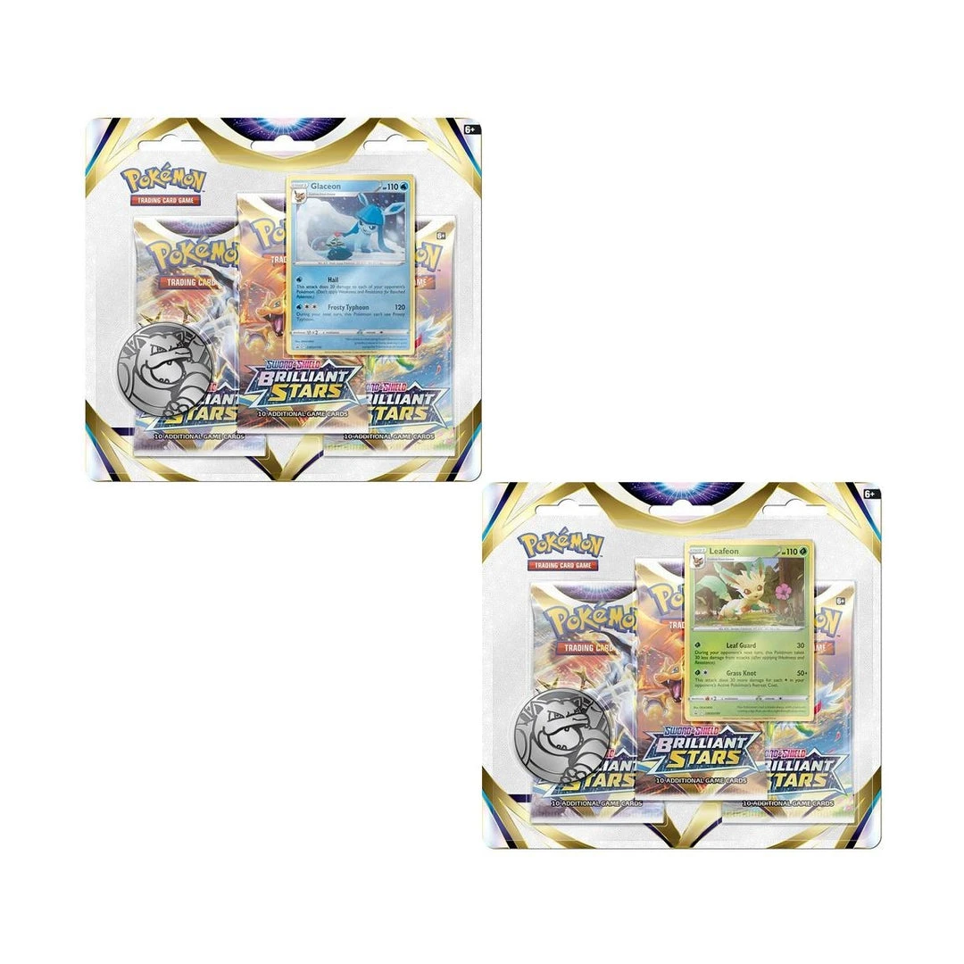 Southern Hobby Pokemon Brilliant Stars Blister Pack 3 Southern Hobby Pokemon Brilliant Stars Blister Pack