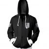 Mily Attack On Titan Survey Corps Black Zip Up Hoodie 2 Mily Attack On Titan Survey Corps Black Zip Up Hoodie
