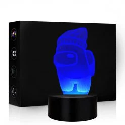 Mily Figures Among Us Crewmate W/ Beanie Acrylic LED Lamp DISCONTINUED