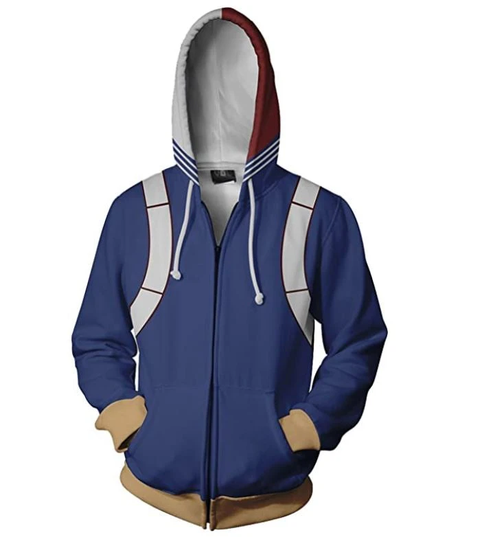 Mily My Hero Academia Shoto Todoroki Hero Suit Zip Up Hoodie Apparel 3 Mily My Hero Academia Shoto Todoroki Hero Suit Zip Up Hoodie Apparel