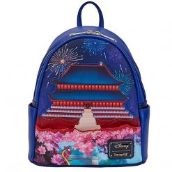 Disney Mulan Castle Light Up Loungefly Mini Backpack Accessories
