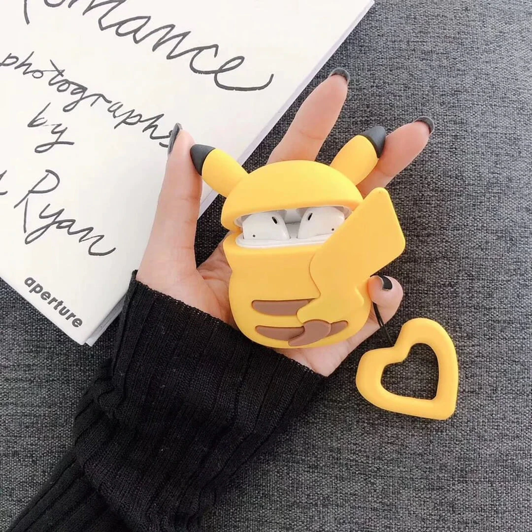 Mily Pokemon Pikachu Body Case For Airpod Generation 1-2 Accessories 4 Mily Pokemon Pikachu Body Case For Airpod Generation 1-2 Accessories
