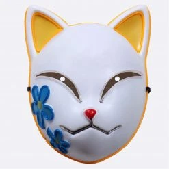 Mily Demon Slayer Makomo Yellow Light Up Mask Display