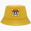 Mily One Piece Straw Hat Pirates Bucket Hat - Yellow Apparel 1 Mily One Piece Straw Hat Pirates Bucket Hat - Yellow Apparel