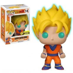 Entertainment Earth Funko Pop! #14 Dragon Ball Z Super Saiyan Goku Glow In The Dark - EE Exclusive