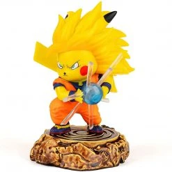 Mily Pokémon X Dragon Ball Super Saiyan 3 Pikachu Figures