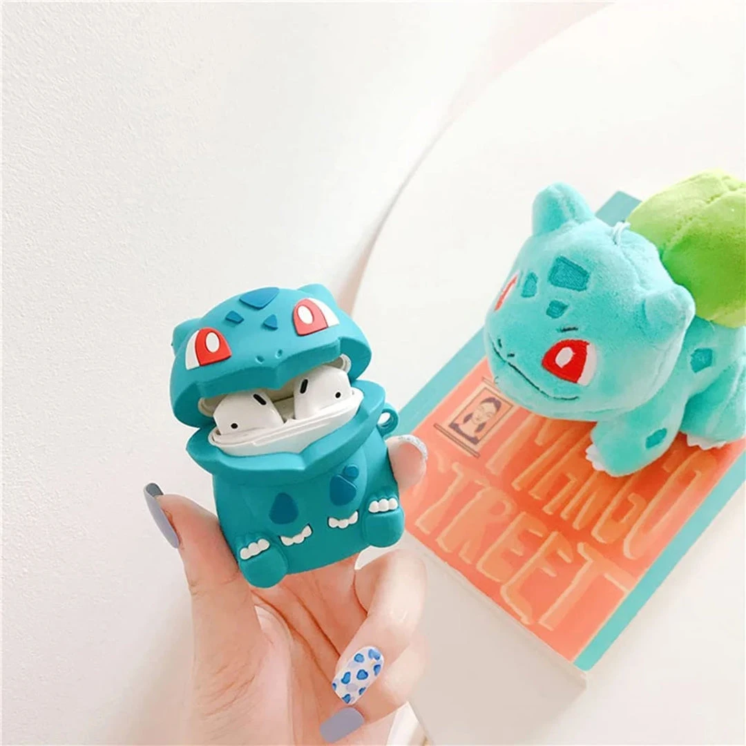 Mily Accessories Pokemon Bulbasaur Case For Airpod Generation 1-2 4 Mily Accessories Pokemon Bulbasaur Case For Airpod Generation 1-2