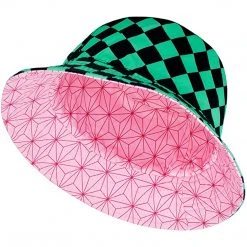 Mily Apparel Demon Slayer Tanjiro & Nezuko Haori Reversible Bucket Hat