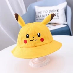 Mily Pokemon Pikachu Bucket Hat W/ Ears Apparel