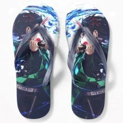 Mily Demon Slayer Tanjiro Kamado Flip Flops Apparel