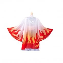 Mily Apparel Demon Slayer Rengoku Haori Sheer Women's Robe